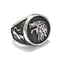 Bague Loup pour Homme (Acier)